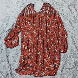 Entro Burnt Orange Fall Dress